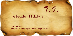 Telegdy Ildikó névjegykártya